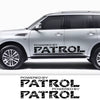 2PCS Car Door Side Sport Stickers For Nissan Patrol y60 y61 y62 Auto Body Vinyl Film 50" Decal
